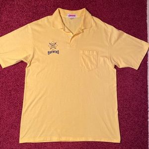 Milwaukee Brewers vintage logo polo